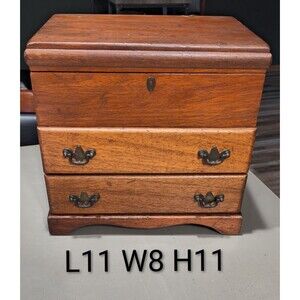 Vintage Gorham 1960s Wooden 3 Drawer Silverware Chest